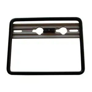Cadre de plaque aluminium noir