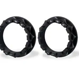 Set ecrous moyeu arrière noir CNC Racing