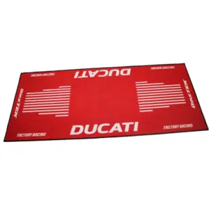 Ducati tapis moto rouge