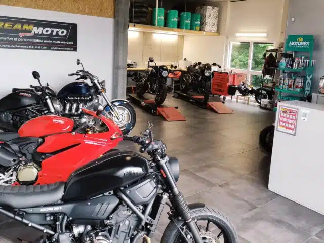 Vue d'ensemble atelier Dream Moto