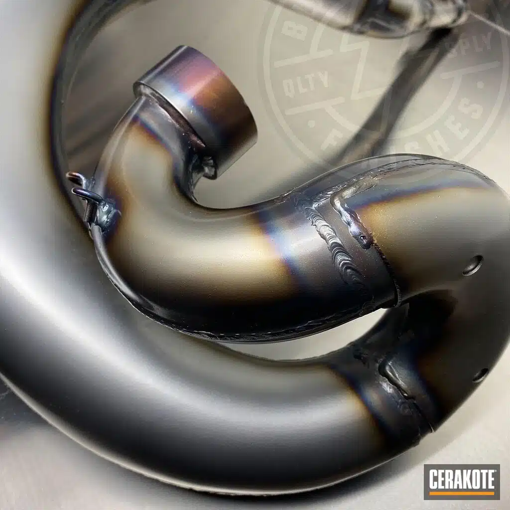 Collecteur d'échappement 2 temps en traitement céramique transparente anti corrosion