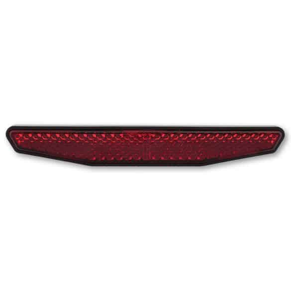 Catadioptres Autocollants Moto E4 - Lot De 2, Rouge/orange - Homologué Route, Visibilité Nuit - 101x30mm