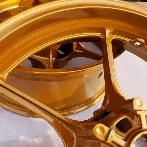 Jantes moto thermolaquées Or