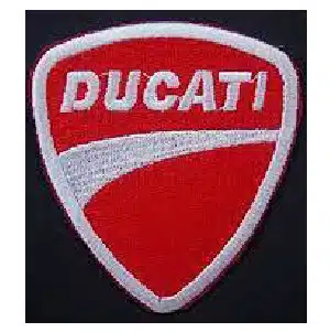 Représentation brodée du logo Ducati