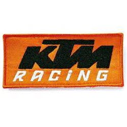Représentation brodée du logo KTM