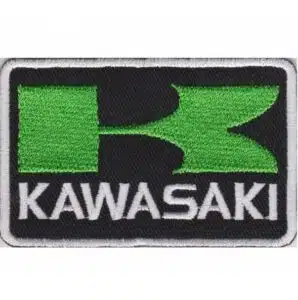 Représentation brodée du logo Kawasaki