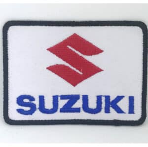 Représentation brodée du logo Suzuki moto