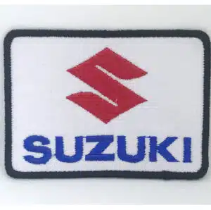 Représentation brodée du logo Suzuki moto