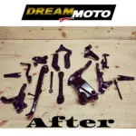 Ensemble pièces de moto thermolaquées